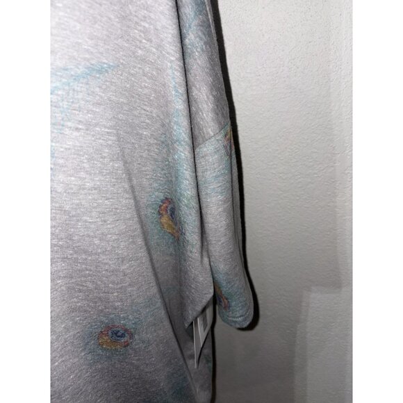 Lularoe Tunic Top Women Size XL Stretch Short Sleeves High Low Hem Gray - Picture 4 of 10